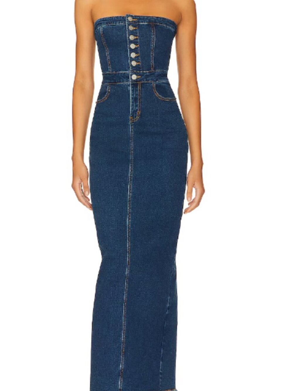 Superdown Natalia Maxi Denim Dress
